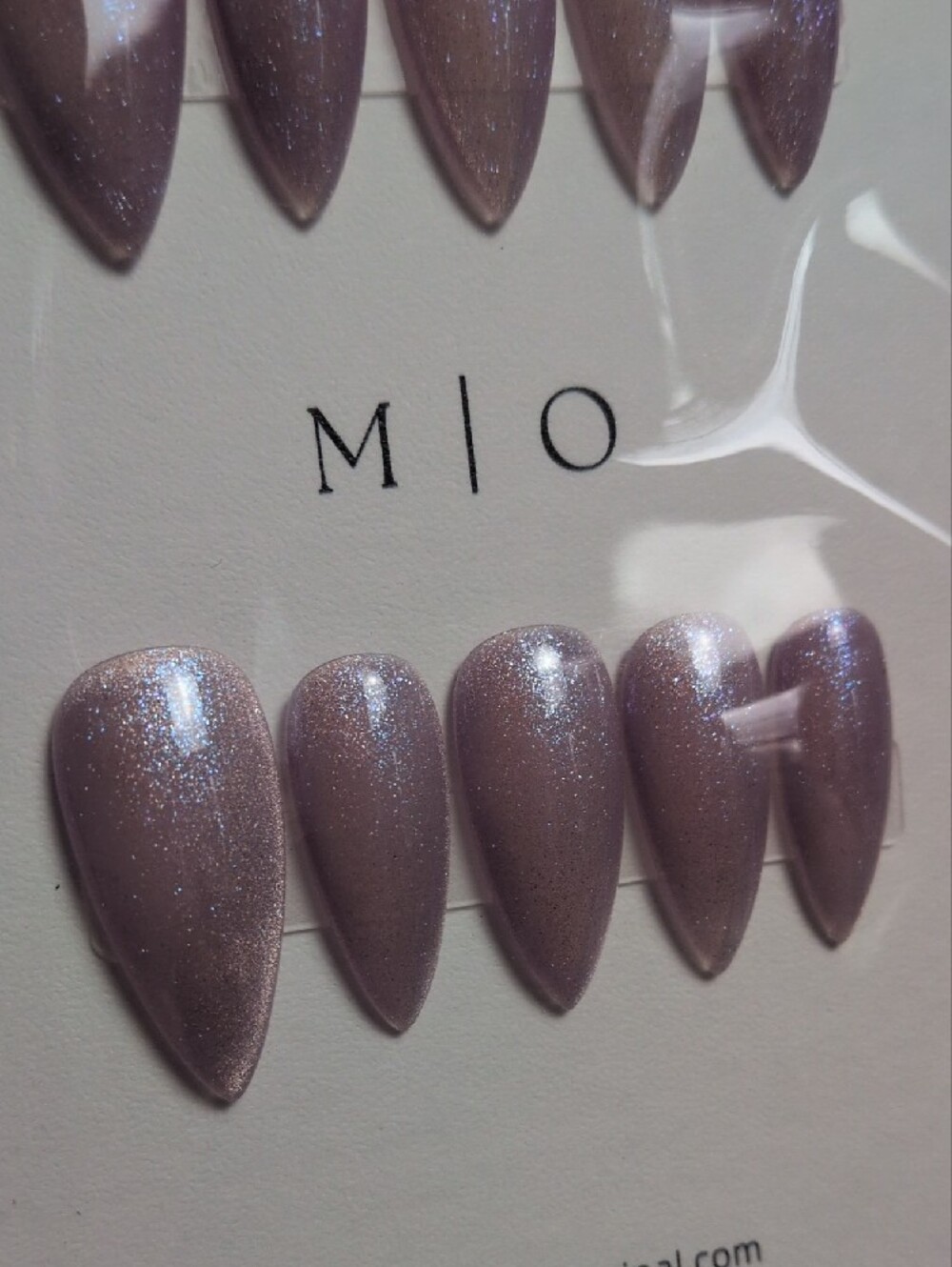 💜 Light Purple with Periwinkle Glitter Press-ons 💜